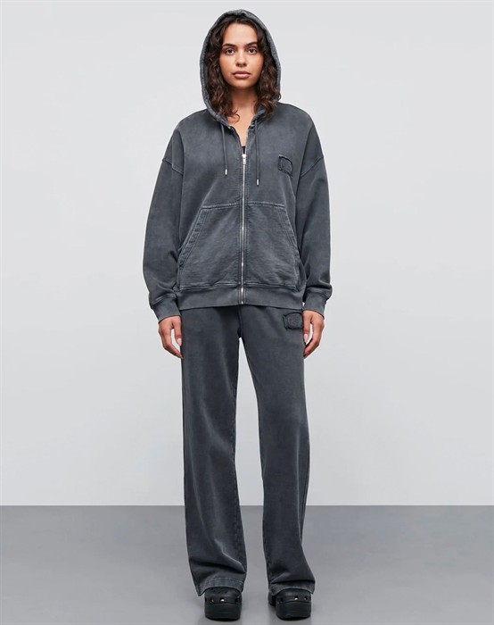 Compact Cotton Alpa Zip Hoodie - Asphalt